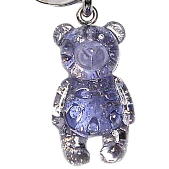 $ FIRM $ New With Tags COACH Limited Edition 3D Periwinkle Blue Bear Charm - Picture 2 of 5